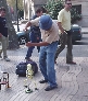 op de barcelonese rambla barst het van de artiesten
